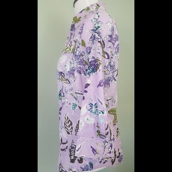 VanHeusen floral button down shirt - Picture 2 of 8